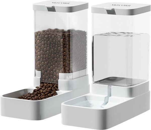 Gravity Pet Feeder and Water Dispenser Set - Image 2