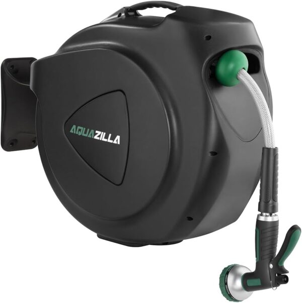 Retractable Garden Hose Reel, 100Ft x 1/2"