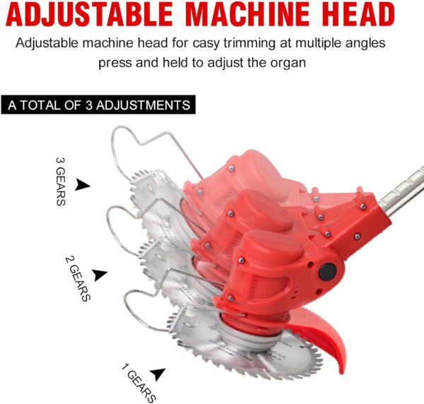 Weed Wacker Cordless Electric Brush Cutter Stringless - Image 2