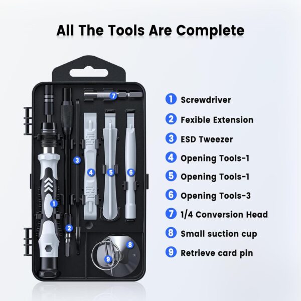 Screwdriver Set, Professional Magnetic Repair Tool Kit - Image 3