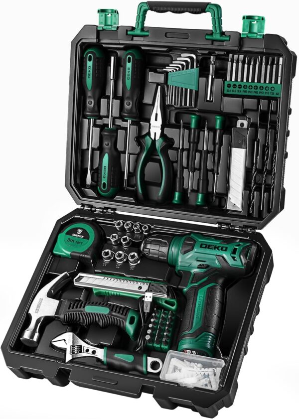 DEKOPRO Drill Set: 8V Green Cordless Drill - Image 3