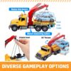 Large Tow Truck Toy, Friction Powered Transport Truck - Image 4