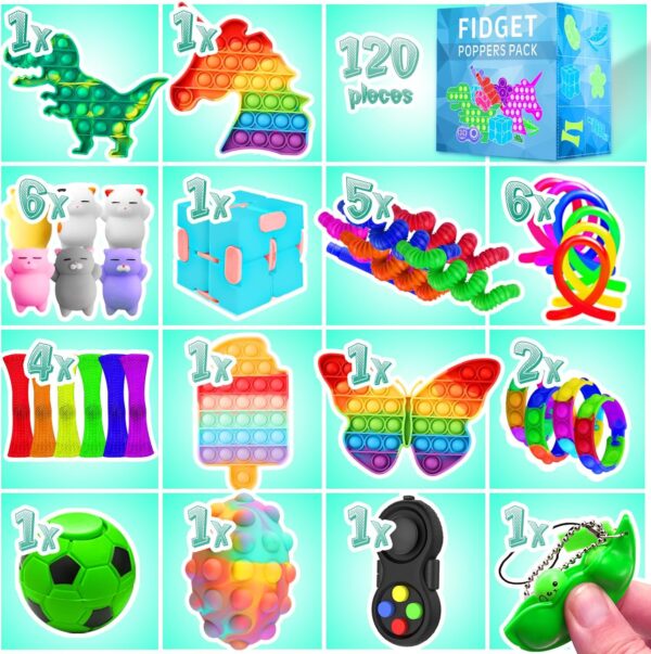 Fidget Toys, 120 Pack Set Stocking Stuffers for Kids - Image 2