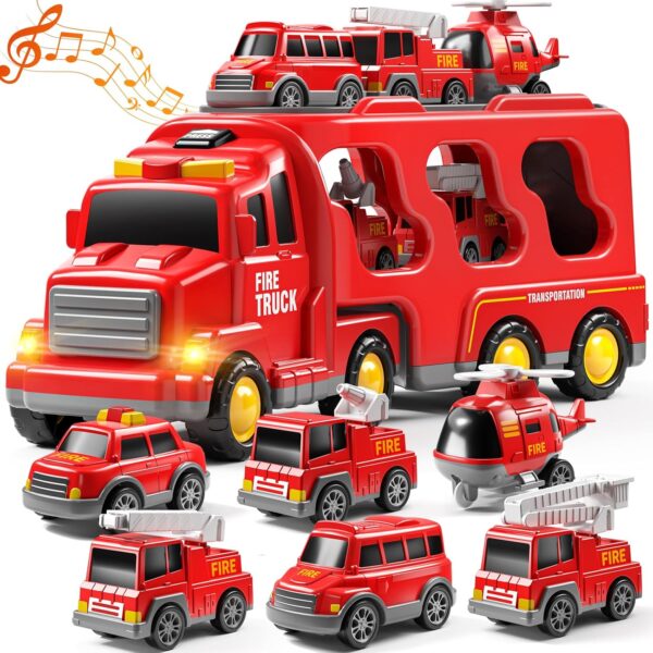 Construction Truck Toys Sets for 3 4 5 6 Years Old Boys