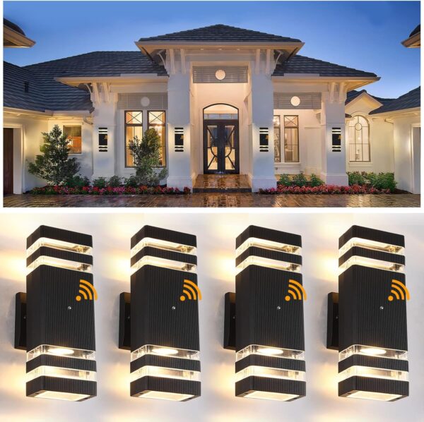 Dusk to Dawn Sensor Outdoor Wall Lights 4 Pack