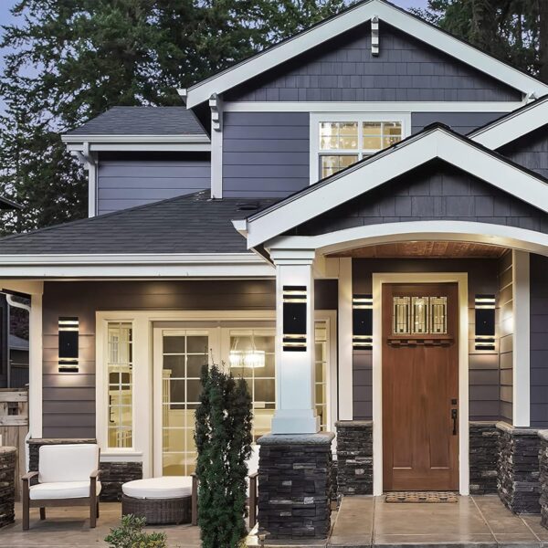 Dusk to Dawn Sensor Outdoor Wall Lights 4 Pack - Image 4