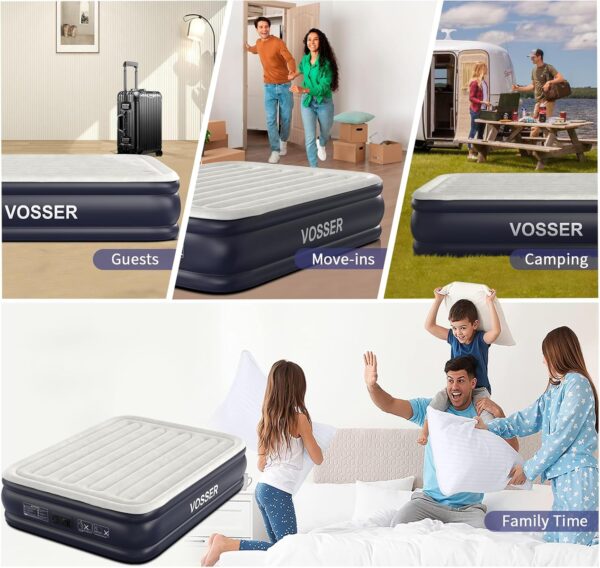 Air Mattress Queen with Built in Pump,18'' - Image 4